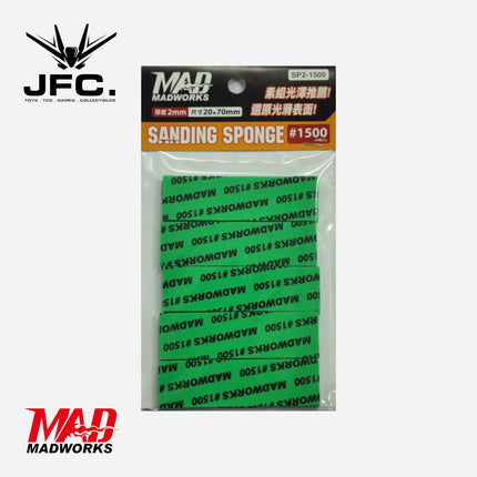 MADWORKS 2MM SANDING SPONGE 10 PCS [#320 #400 #600 #800 #1000 #1500 #3000 GRITS]