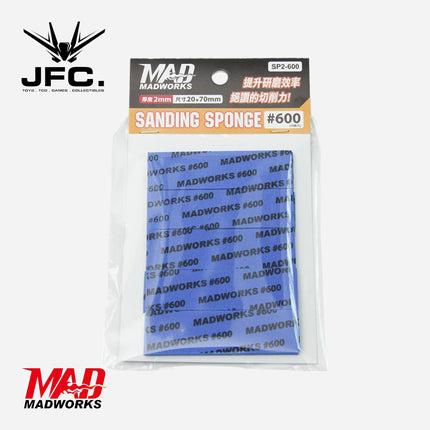 MADWORKS 2MM SANDING SPONGE 10 PCS [#320 #400 #600 #800 #1000 #1500 #3000 GRITS]