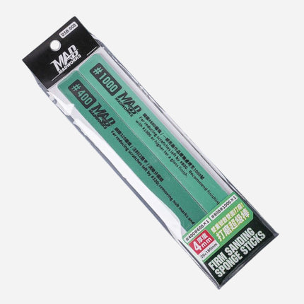 DSB-000 DUAL-GRIT FIRM SANDING SPONGE STICK 1PC 400/600; 1PC 800/1000
