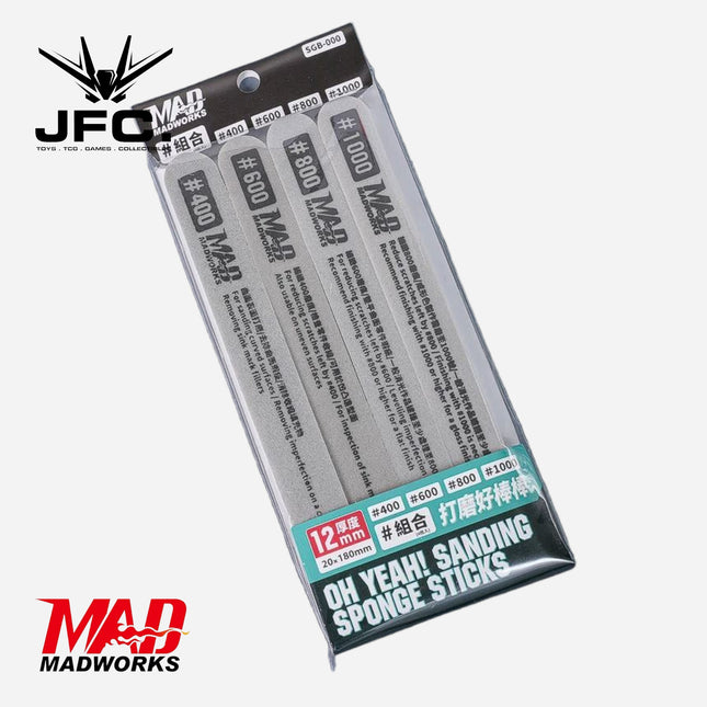 SGB-000 SANDING SPONGE STICK COMBO 1 EACH #400/600/800/1000