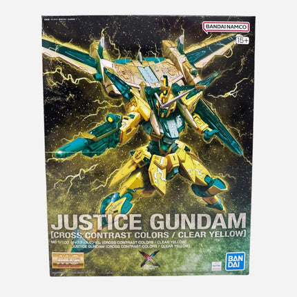 MG 1/100 JUSTICE GUNDAM [CROSS CONTRAST COLORS / CLEAR YELLOW] - LIMITED ITEM