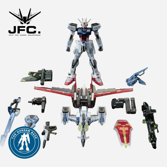 RG 1/144 AILE STRIKE GUNDAM & SKYGRASPER (LAUNCHER/SWORD PACK SET) [CLEAR COLOR] - THE GUNDAM BASE LIMITED