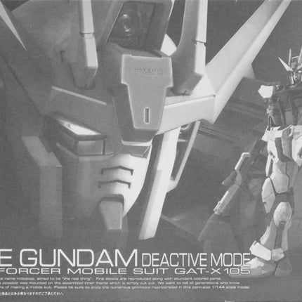RG 1/144 STRIKE GUNDAM (DEACTIVE MODE)