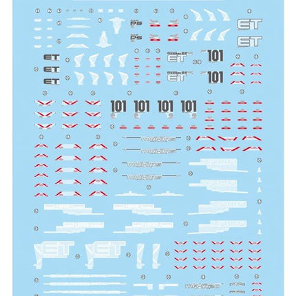 FM-09 | 1/100 FREEDOM GUNDAM VER. GCP FLUORESCENT WATERSLIDE DECAL