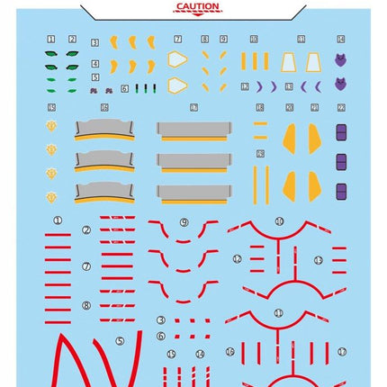 HG-107 | 1/144 GUNDAM GQUUUUUUX FLUORESCENT WATERSLIDE DECAL