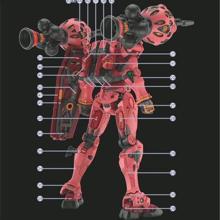 HG-113 | 1/144 RED GUNDAM FLUORESCENT WATERSLIDE DECAL