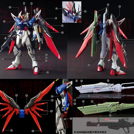 HG-104 | 1/144 DESTINY GUNDAM SPEC II + ZEUS SILHOUETTE FLUORESCENT WATERSLIDE DECAL