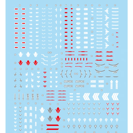 MG-184 | 1/100 GUNDAM BARBATOS LUPUS FLUORESCENT WATERSLIDE DECAL