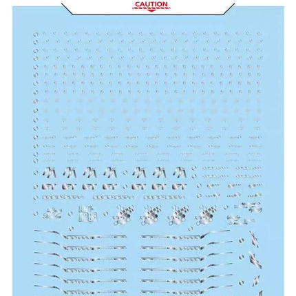 MGEX-124-1 | 1/100 STRIKE FREEDOM GUNDAM [MIDNIGHT COATING] METALLIC SILVER FLUORESCENT WATERSLIDE DECAL
