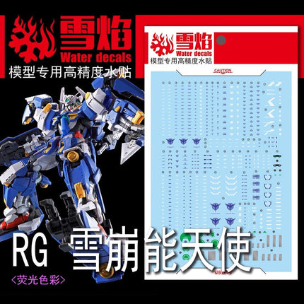 RG-62 | 1/144 GUNDAM AVALANCHE EXIA FLUORESCENT WATERSLIDE DECAL