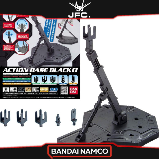 BANDAI ACTION BASE 1 (BLACK/CLEAR/GRAY)
