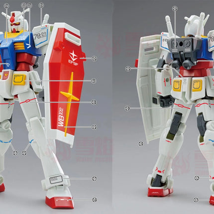 EG-06 | 1/144 RX-78-2 GUNDAM FLUORESCENT WATERSLIDE DECAL