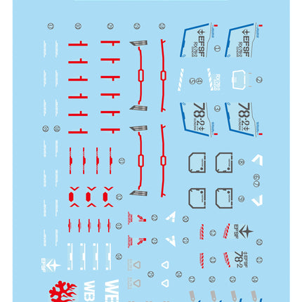 EG-06 | 1/144 RX-78-2 GUNDAM FLUORESCENT WATERSLIDE DECAL
