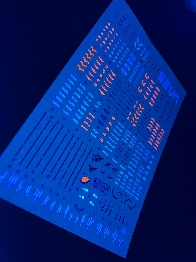 FM-06 | 1/100 GUNDAM AERIAL FLUORESCENT WATERSLIDE DECAL