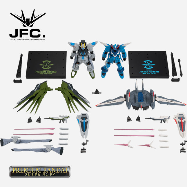 GUNDAM G-FRAME FA FREEDOM GUNDAM & JUSTICE GUNDAM (REAL TYPE COLOR)
