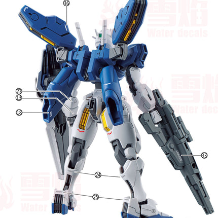 HG-75 | 1/144 GUNDAM AERIAL REBUILD FLUORESCENT WATERSLIDE DECAL