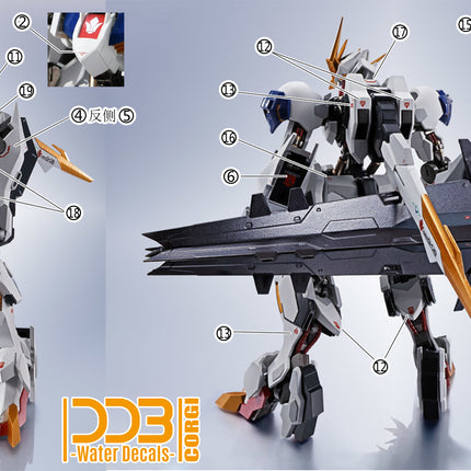 HG-58 | 1/144 GUNDAM BARBATOS LUPUS REX FLUORESCENT WATERSLIDE DECAL