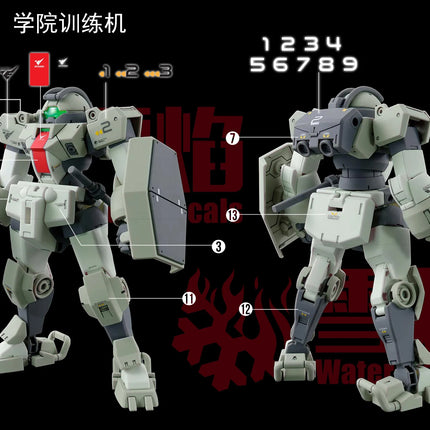 HG-64 | 1/144 DEMI TRAINER+MIRASOUL FLIGHT UNIT FLUORESCENT WATERSLIDE DECAL