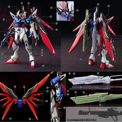 HG-86 | 1/144 DESTINY GUNDAM SPEC II (VER. METAL ROBOT SPIRITS) FLUORESCENT WATERSLIDE DECAL