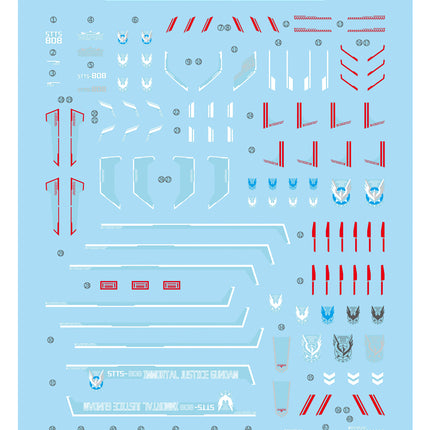 HG-84 | 1/144 IMMORTAL JUSTICE GUNDAM FLUORESCENT WATERSLIDE DECAL