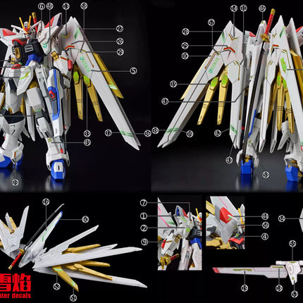 HG-96 | 1/144 MIGHTY STRIKE FREEDOM GUNDAM (VER. METAL ROBOT SPIRITS) FLUORESCENT WATERSLIDE DECAL