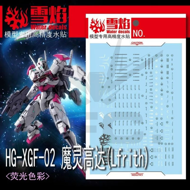 HG-63 | 1/144 GUNDAM LFRITH FLUORESCENT WATERSLIDE DECAL