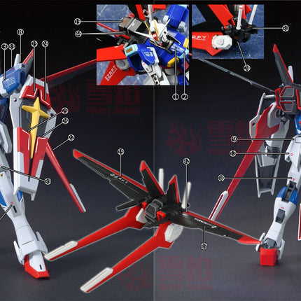 HG-82 | 1/144 FORCE IMPULSE GUNDAM FLUORESCENT WATERSLIDE DECAL