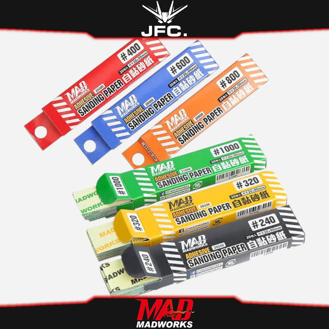 MADWORKS ADHESIVE SANDPAPER & ACRYLIC GRINDING PLATES