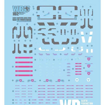 MEGA-02 | 1/48 RX-78-2 GUNDAM FLUORESCENT WATERSLIDE DECAL
