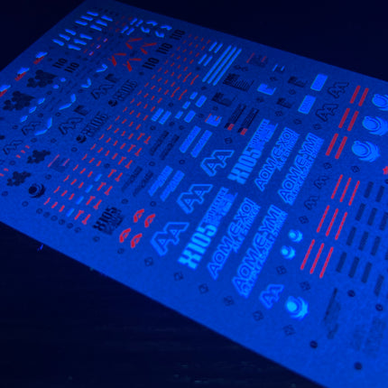 MG-115 | 1/100 AILE STRIKE GUNDAM (VER. RM) FLUORESCENT WATERSLIDE DECAL