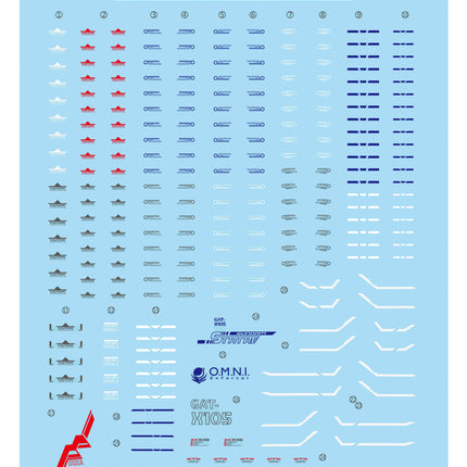 MG-25 | 1/100 AILE STRIKE GUNDAM (METAL BUILD DESIGN) FLUORESCENT WATERSLIDE DECAL