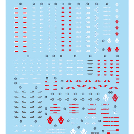 MG-51 | 1/100 GUNDAM BARBATOS FLUORESCENT WATERSLIDE DECAL