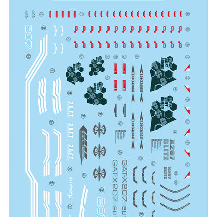 MG-89 | 1/100 BLITZ GUNDAM FLUORESCENT WATERSLIDE DECAL