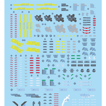 MG-81 | 1/100 BUSTER GUNDAM FLUORESCENT WATERSLIDE DECAL