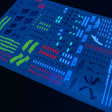 MG-81 | 1/100 BUSTER GUNDAM FLUORESCENT WATERSLIDE DECAL