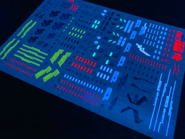 MG-81 | 1/100 BUSTER GUNDAM FLUORESCENT WATERSLIDE DECAL