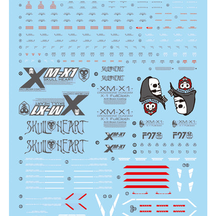 MG-69 | 1/100 CROSSBONE GUNDAM X-1 FULL CLOTH FLUORESCENT WATERSLIDE DECAL