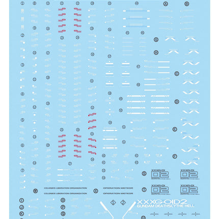 MG-62 | 1/100 DEATHSCYTHE HELL EW FLUORESCENT WATERSLIDE DECAL