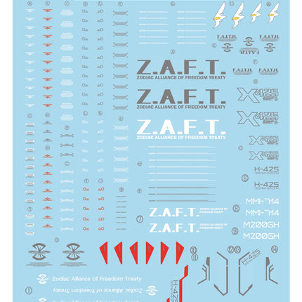 MG-61 | 1/100 DESTINY GUNDAM FLUORESCENT WATERSLIDE DECAL