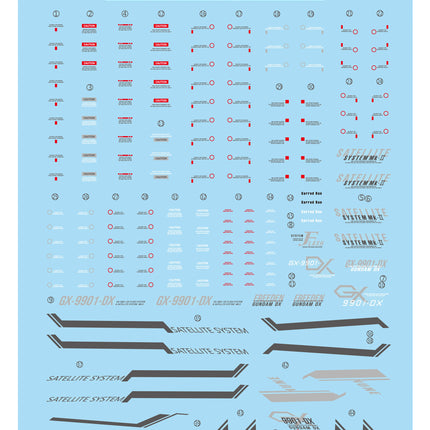 MG-98 | 1/100 GUNDAM DOUBLE X FLUORESCENT WATERSLIDE DECAL