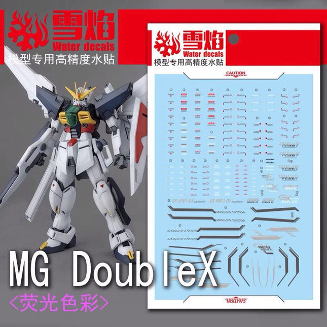 MG-98 | 1/100 GUNDAM DOUBLE X FLUORESCENT WATERSLIDE DECAL