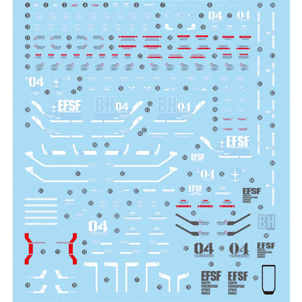 MG-FA78 | 1/100 FULL ARMOR GUNDAM FLUORESCENT WATERSLIDE DECAL
