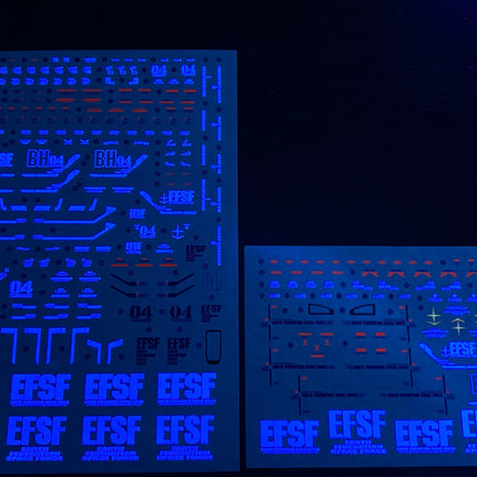 MG-FA78 | 1/100 FULL ARMOR GUNDAM FLUORESCENT WATERSLIDE DECAL