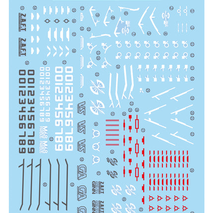MG-105 | 1/100 GINN FLUORESCENT WATERSLIDE DECAL