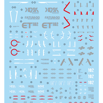 MG-10 | 1/100 JUSTICE GUNDAM FLUORESCENT WATERSLIDE DECAL