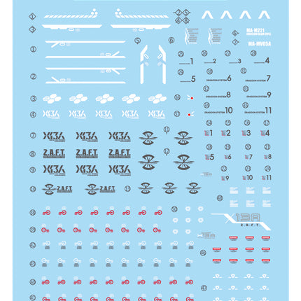 MG-11 | 1/100 PROVIDENCE GUNDAM FLUORESCENT WATERSLIDE DECAL
