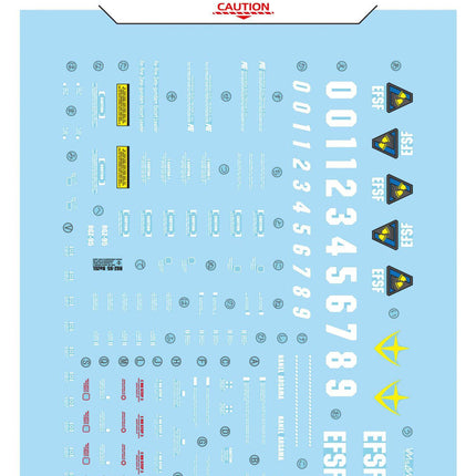 MG-30 | 1/100 REZEL FLUORESCENT WATERSLIDE DECAL