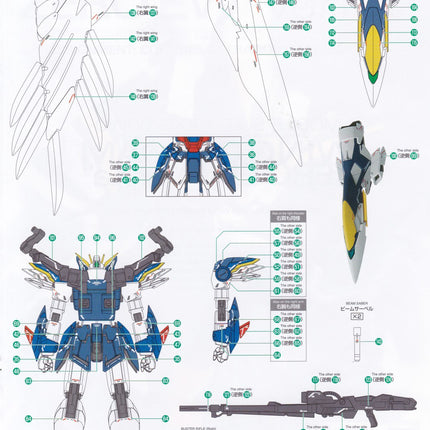 MG-15 | 1/100 WING GUNDAM ZERO EW VER. KA FLUORESCENT WATERSLIDE DECAL