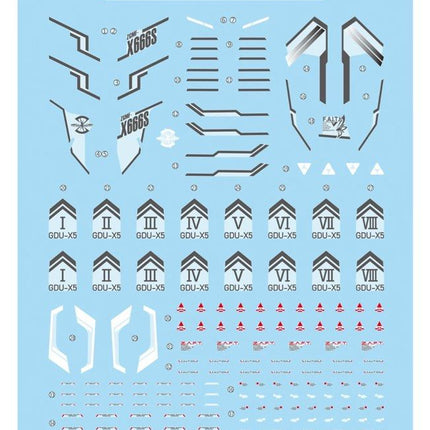 NG-TVL | 1/100 LEGEND GUNDAM FLUORESCENT WATERSLIDE DECAL