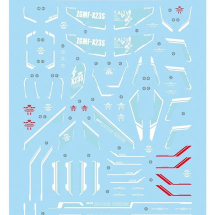 NG-TVS | 1/100 SAVIOUR GUNDAM FLUORESCENT WATERSLIDE DECAL